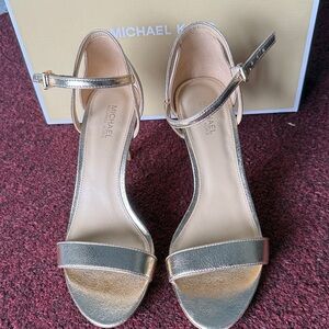 Michael Kors Metallic Gold Heels